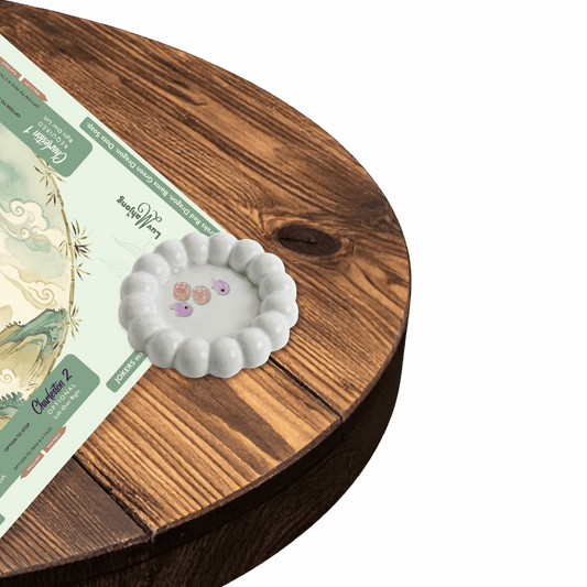 Bubble concrete Dice dish