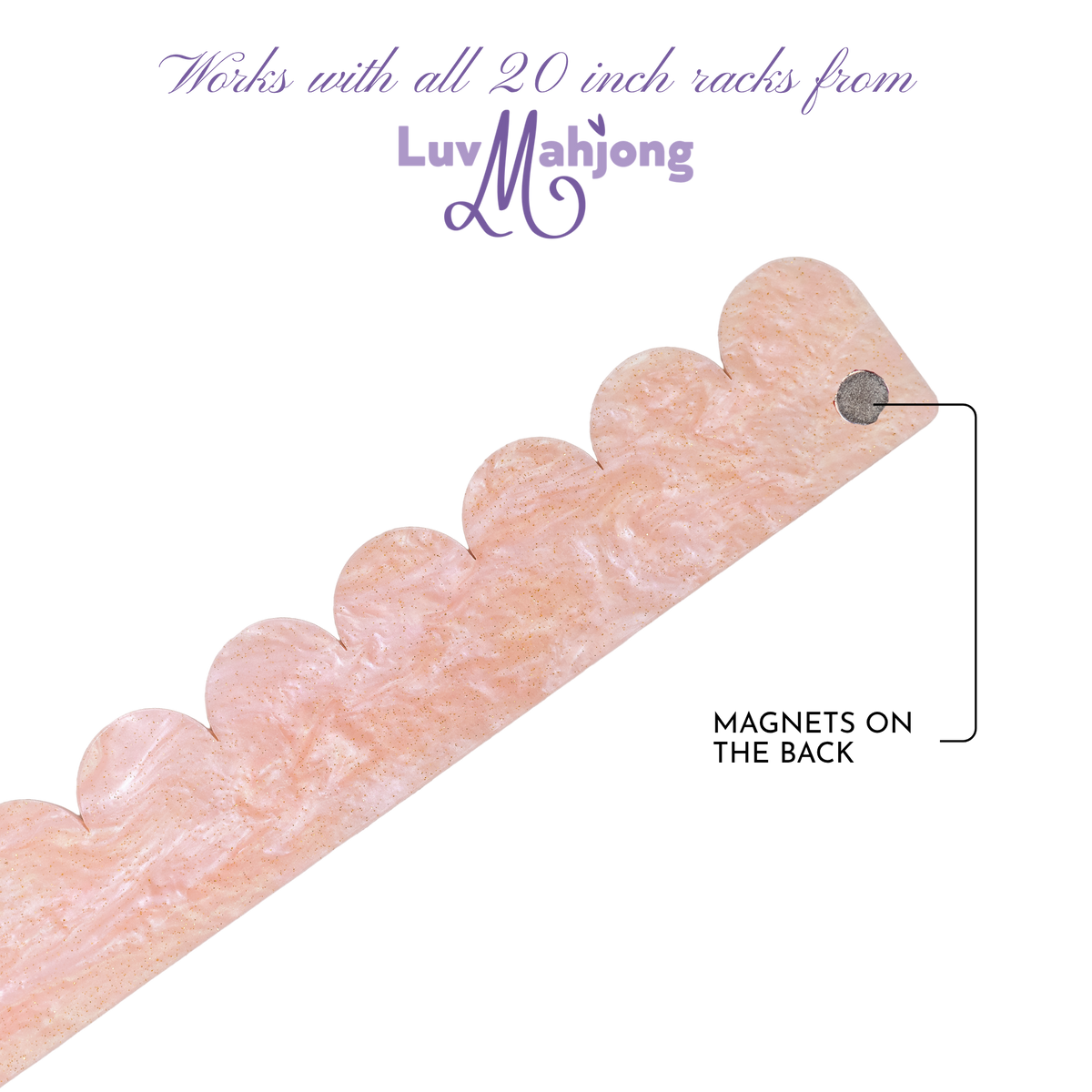 Scalloped Pushers - Blush Opalescent
