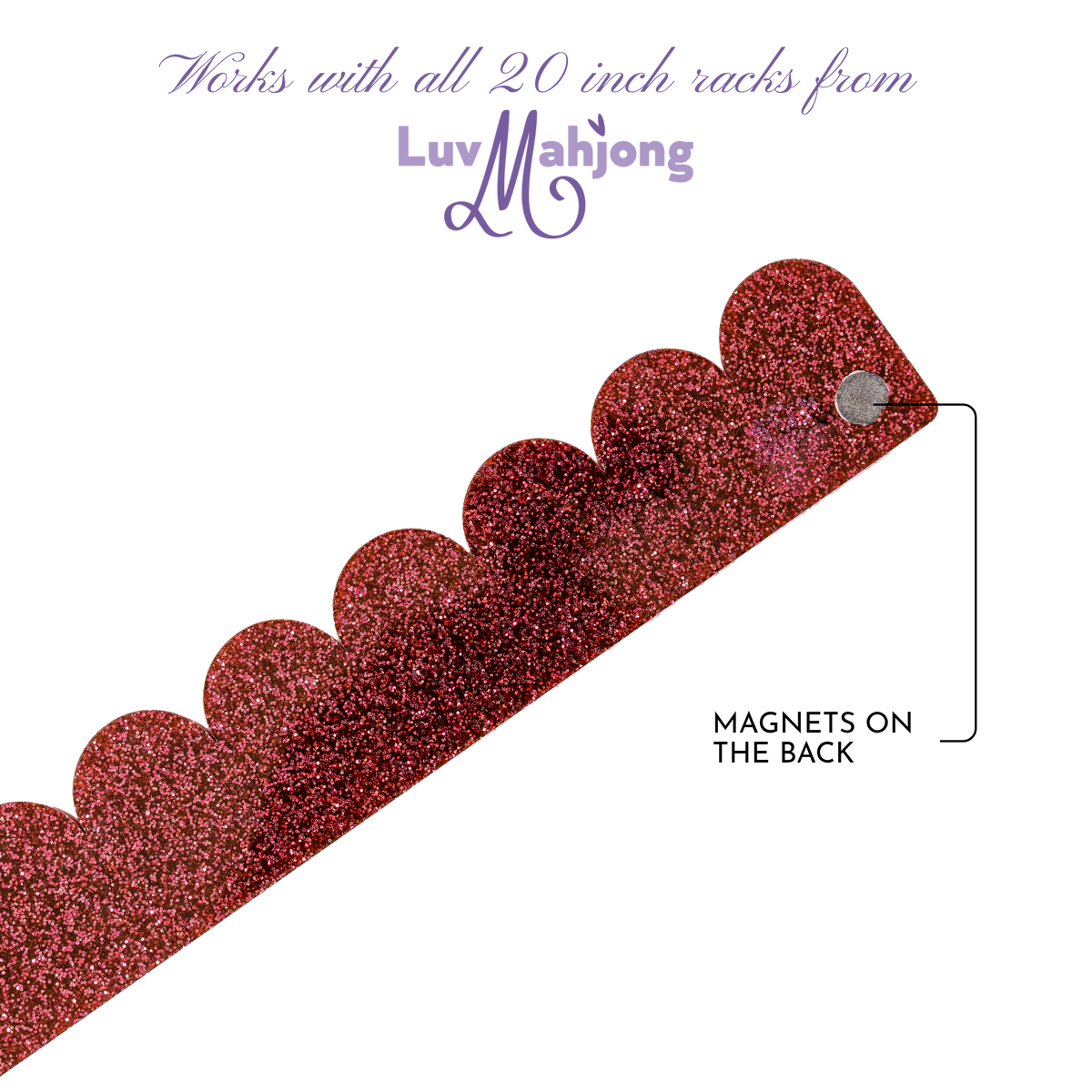 Scalloped Pushers - Red Shimmer