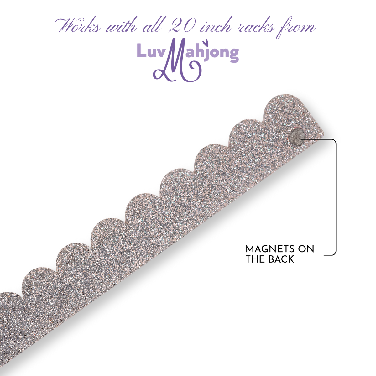 Scalloped Pushers - Silver Shimmer