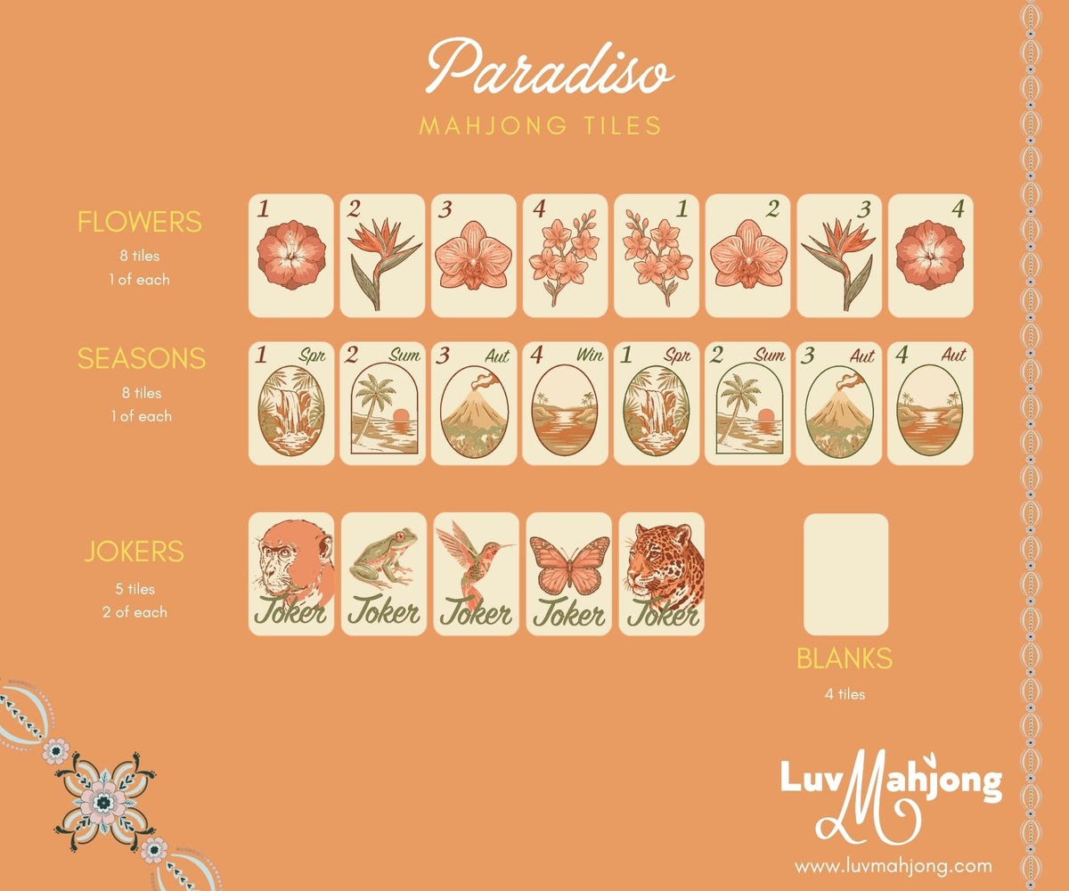 Paradiso Mahjong Tile Set
