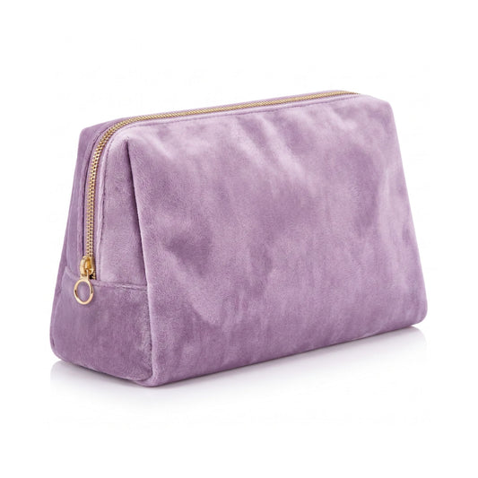 Lavender Velvet Zippered Tile Bag