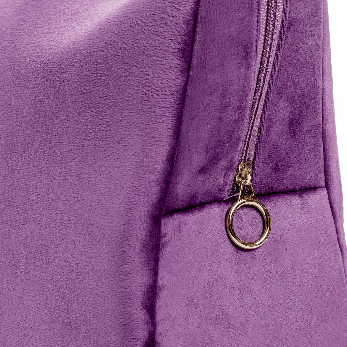 Lavender Velvet Zippered Tile Bag