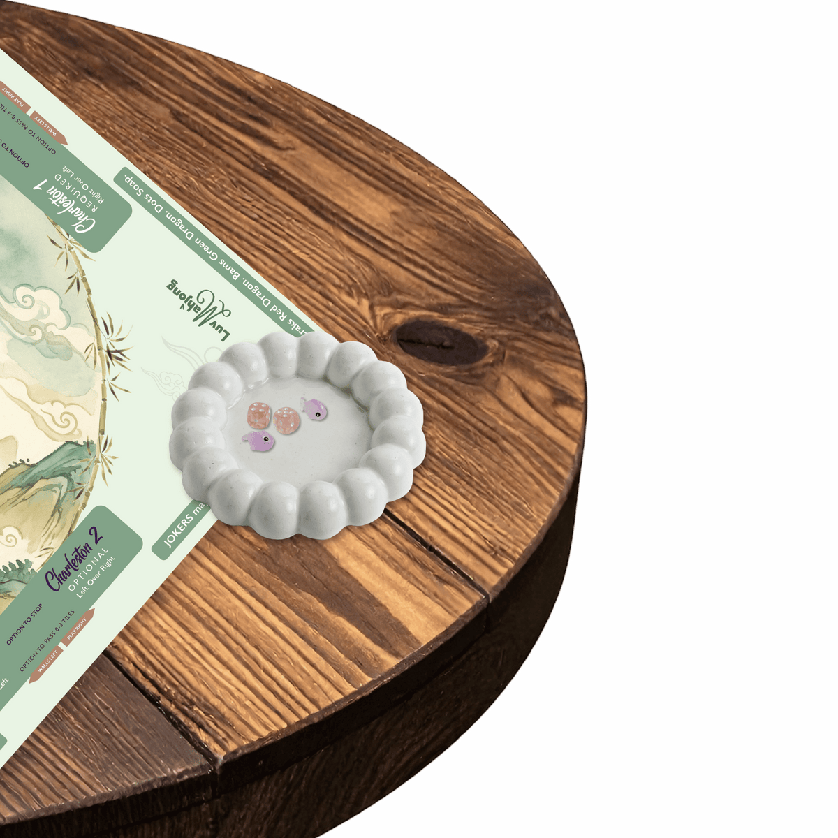 Bubble concrete Dice dish