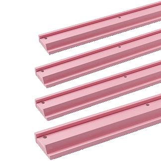 Petal Pink Wood Racks and Pushers - 20"