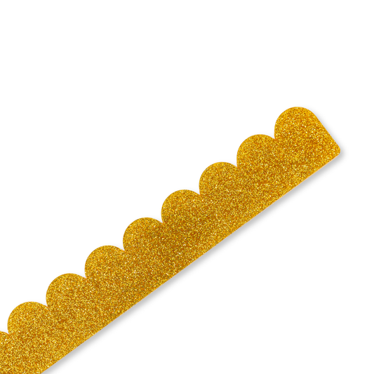 Scalloped Pushers - Gold Shimmer
