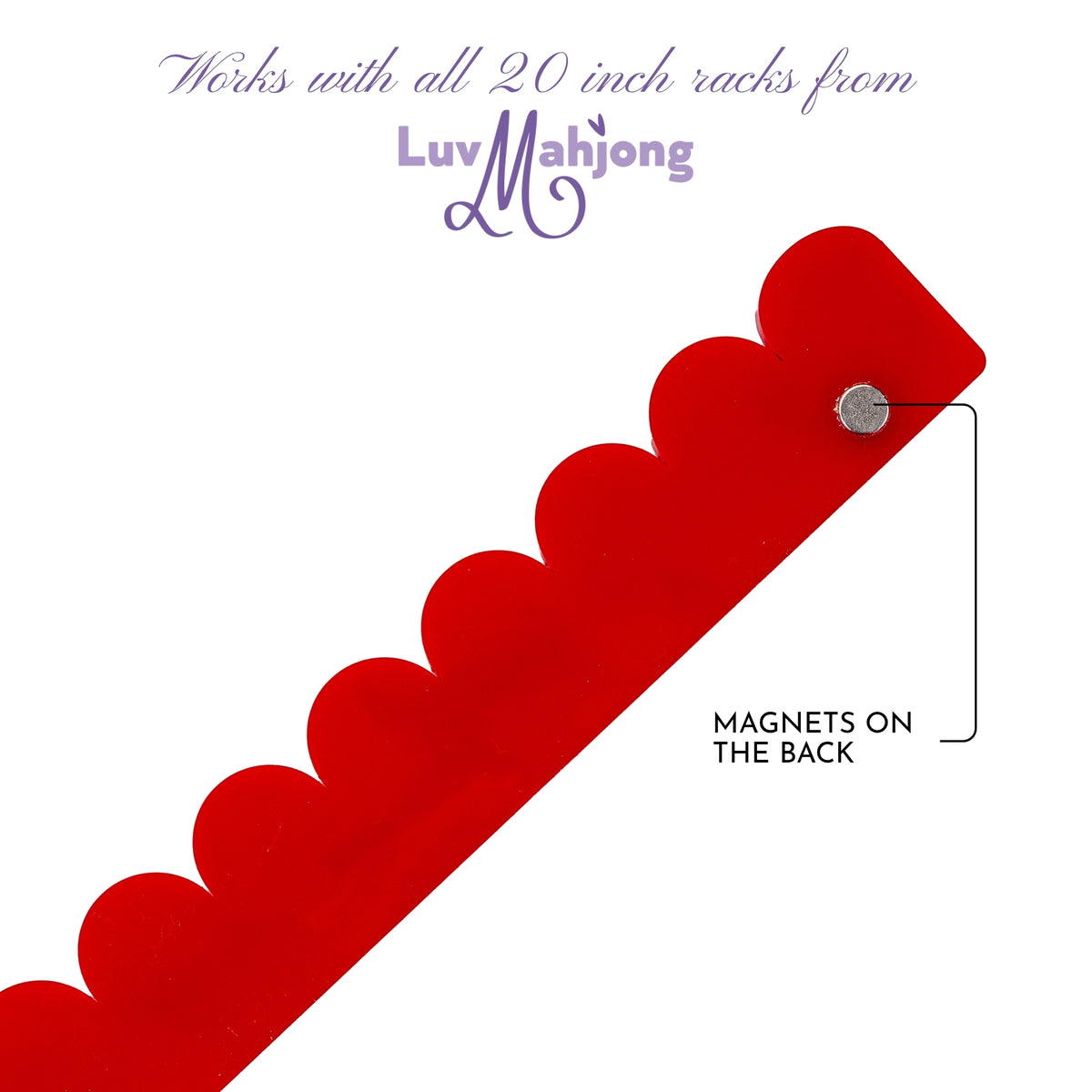 Scalloped Pushers - Red