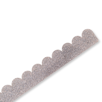 Scalloped Pushers - Silver Shimmer