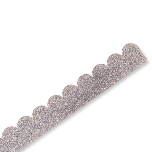Scalloped Pushers - Silver Shimmer