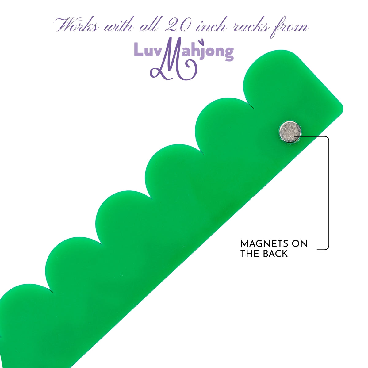 Scalloped Pushers - Forest Green