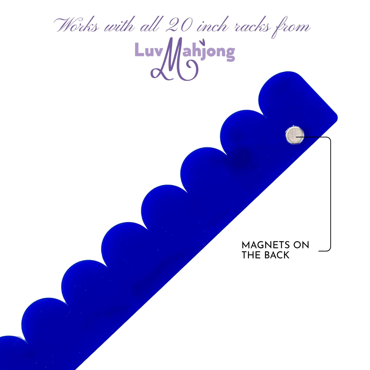Scalloped Pushers - Navy Blue