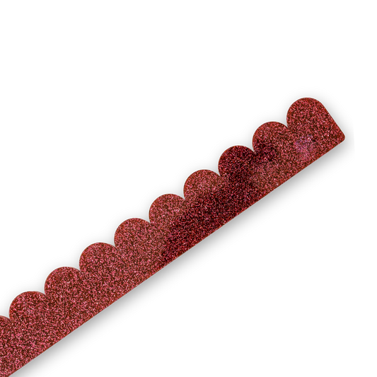 Scalloped Pushers - Red Shimmer
