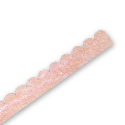 Scalloped Pushers - Blush Opalescent