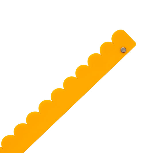 Scalloped Pushers - Turmeric Yellow