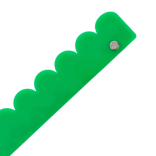 Scalloped Pushers - Forest Green