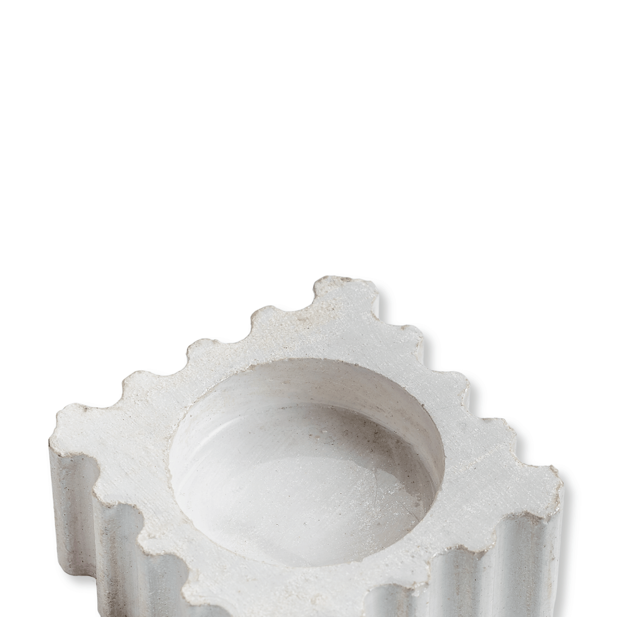 Rustic Cog Wheel Concrete Dice Dish