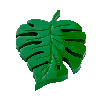 Monstera Leaf dice dish